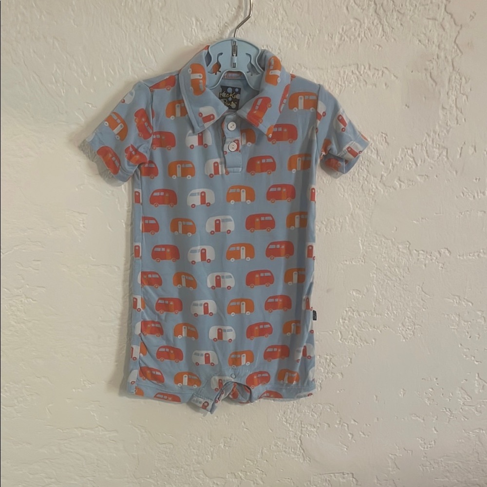 Kickee Pants Shortall Romper (3-6 Months)